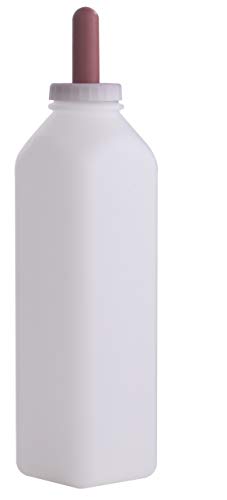 Miller CO Calf Bottle with Screw on Nipple, 3 Quart
