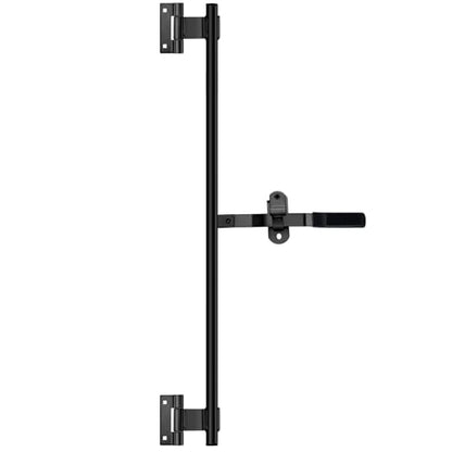 Hicarer Silver Cam Bar Enclosed Lock Trailer Zinc Plated, Black, 45 Inch - color: Black, size: 45 Inch