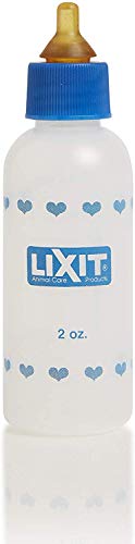 Lixit® 2 Ounce Nursing Bottle for Kittens Small Puppies, and Small Animals - Made in USA (12 Pack, 2 Ounce) - size: 1 Count (Pack of 12)