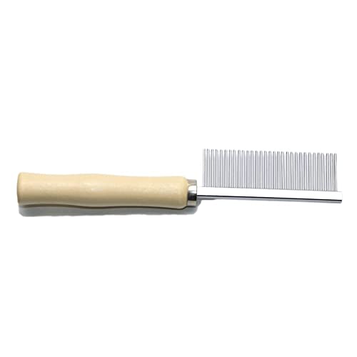 Wooden Handle Grooming Comb for Dogs Cats Pet - color: Pet Comb