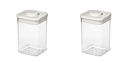 OXO Pet POP Container — 1.1 Qt/1.0 L (Pack of 2) - color: White, size: Pack of 2