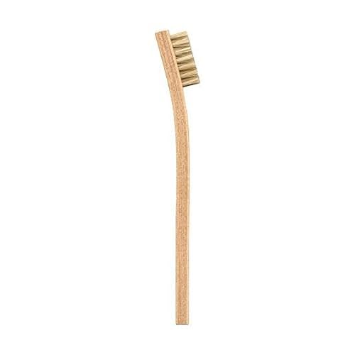 MG Chemicals - 859 Non-Abrasive Cleaning Brush with 5-1/4" Wood Handle, Horse Hair Bristles, 1-3/8" Length x 7/16" Width - size: Pack of 1, style: Horse Hair, Wood Handle