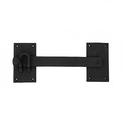 Fence Gate Latch Lock Black Wrought Iron Gate Latch 12 Inch | Renovator's Supply - color: 12-inch Latch, size: Pack of 1