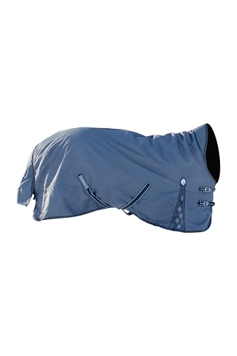 Equinavia Arktis Extended Neck Mid Weight Turnout Blanket 200g - Charcoal Gray - 69 in - color: Charcoal Gray, size: US 69 in