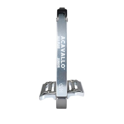 Acavallo Alupro Junior Stirrups, One Size, Black, Set of 2 - color: Titanium Gray