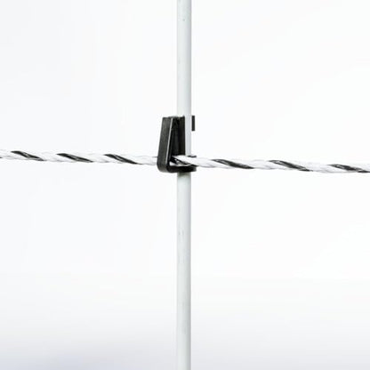Premier 1 SnapOn Harp Clip Electric Fence Insulator (Pack of 25) | Harp design holds conductor without working free. Fits 3/8" posts & FiberRods. Holds polyrope, twine & tape. UV-treated. - style: 25 Pack