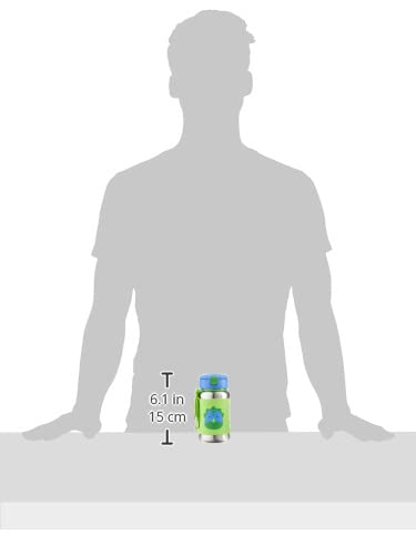 Skip Hop Toddler Sippy Cup - Zoo Stainless Steel Straw Bottle, Dino - color: Dino