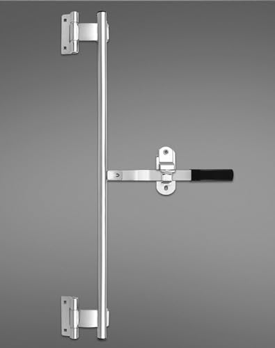 QWORK Cargo Trailer Cambar Cam Bar Lock, 36" Trailer Door Latch, Zinc Plated, Folding Ramp Door, RV Hauler, Single Hinge Point & Mounting Hardware