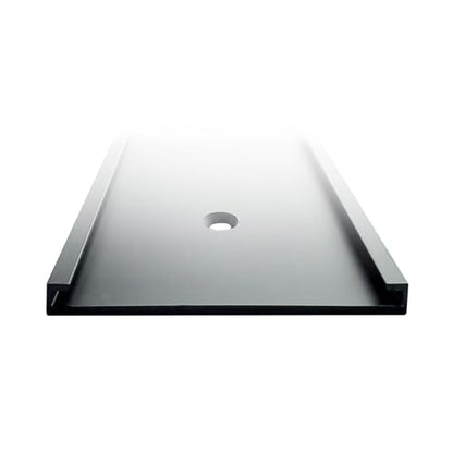5Pack 2“ × 10” Aluminum Nameplate Holder For Wall or Door - color: Black