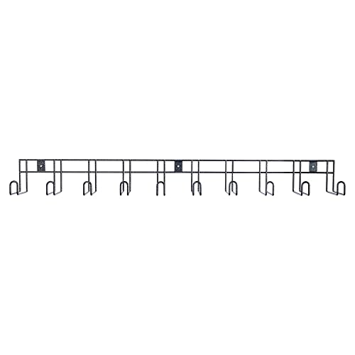 EASY-UP Pro 10 Hook Long Arm Tack Rack | Perfect for Compact Stables | 10-Hook Design | Holds Multiple Tack Articles per Hook | Rust Resistant | 7-Year Warranty