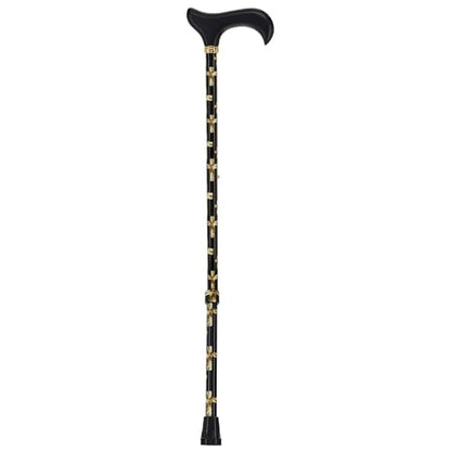 Royal RC Canes Walking Sticks for Men and Women - Stylish Designer Fashionable Adjustable Derby Canes - Lightweight Aluminum Cool Walking Sticks with HD Patterns - color: Golden Cross (Multicolor)