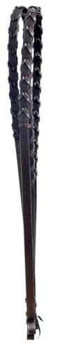 CHALLENGER Fancy Stitched Hunter Bridle Laced Reins Snaffle English Horse Bridle 803SS01 - color: Brown, size: Cob