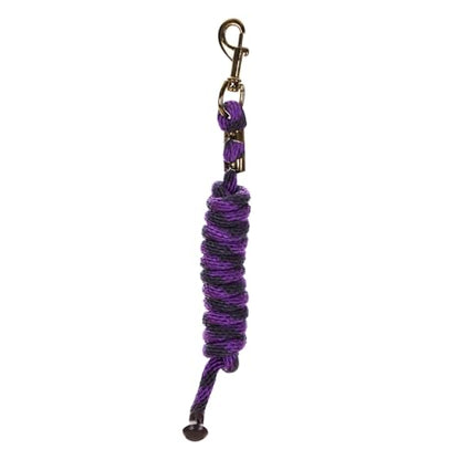 Equinavia Stella 8' Lead Rope with Snap Buckle - Purple/Navy - One Size - color: Purple/Navy