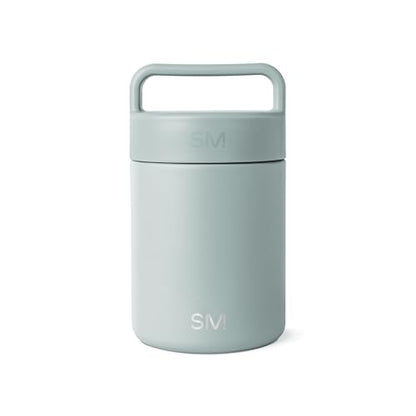 Simple Modern Insulated Food Jar with Handle | 12oz | Green | Provision Stainless Steel Food Jar, Lunch Container | Leak Proof for Adults, Smoothie Bowl, Soup | Sea Glass Sage - color: -Sea Glass Sage, size: 12 Ounces