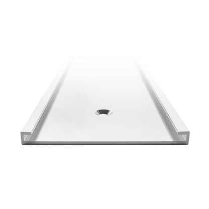 5 Pack 2“ × 8” Aluminum Name Plate Wall or Door Holder - Silver - color: Silver