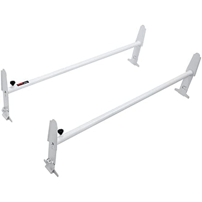VEVOR Van Ladder Racks, 47.2-78.7 in Adjustable, 500 lbs Capacity, Alloy Steel, Compatible with Full-Size Vans, 2 Pcs White - size: for Mid-Large Size Vans