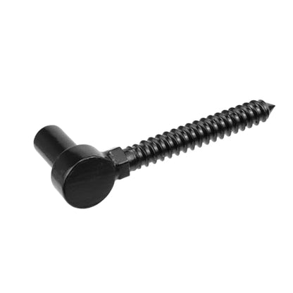 Antrader One-Piece Molding Chain Link Lag Screw Hinge,Gate Hinges,2Pcs