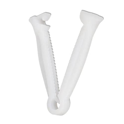 50pcs Disposable Umbilical Cord Clamp Birth Hemostatic Materials,Pig Umbilical Cord Clamp for Animals Puppy Kittens Cow Livestock Sheep,Home Birth Supplies kit，White, 5x1cm