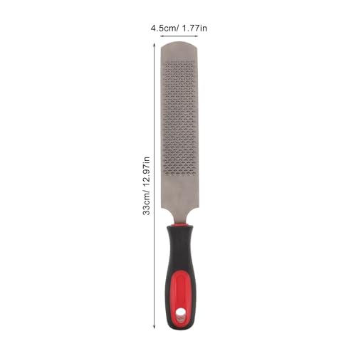 Hoof Rasp File Carbon Steel Farrier Rasp with Coarse and Fine Sides Non Slip Handle Hoof Maintenance Tool for Horse Goat Cow Donkey Trimming