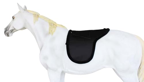 CHALLENGER Australian Horse Wool Felt Premium Shaped Trail Rider Comfort Pad Black 109SP565 - color: Black