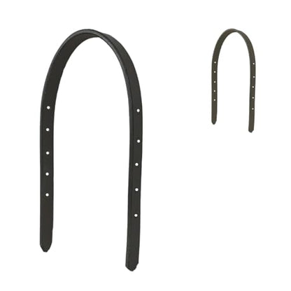 Tahoe Tack 14" Mini Horse Halter Replacement Breakaway Crown – Premium Single Layer Black Leather, Flexible and Durable Design