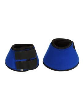CHALLENGER Horse Equine NO-Turn Bell Boot Pair 41AI193184 - color: Royal Blue