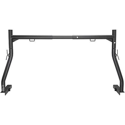 VEVOR Extendable Steel Truck Ladder Rack - 800 lbs Capacity, 46-71 inch, Non-Drilling for Kayak, Surfboard, Lumber, Ladder - style: Non-drilling