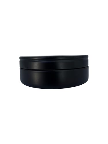3 Pcs, Metal Tin Round Container, Mini Portable Small Storage Container Kit with Twist Lid for Home Storage 2.5x1 Inch, Black