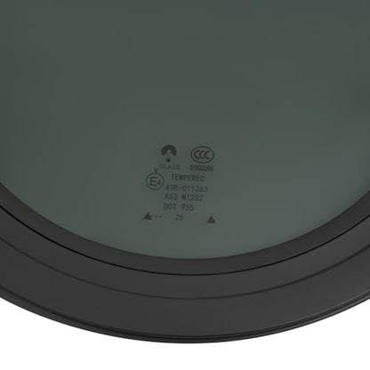 Round Fixed RV Window 12" Round Tinted RV Window, Round RV Windows for Camper, Caravan, Motorhome, Fits 0.12-0.24 In and 2.13 In Wall Thickness