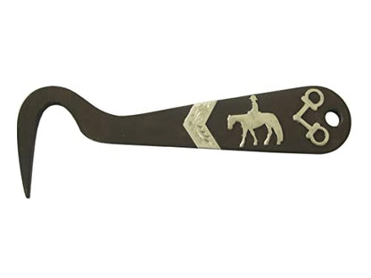 AJ Tack Wholesale Antique Brown Hoof Pick - Team Roping - color: Team Roping