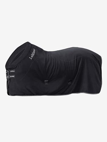 LeMieux Kudos Fleece Cooler Blanket - Optimum Cooling - Black - 84" - color: Black, size: 84"