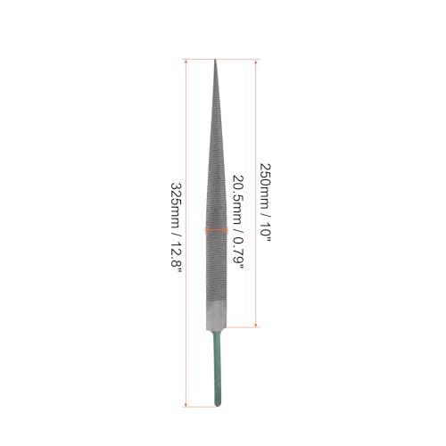 HARFINGTON Hardwood File 10" High Carbon Hardened Steel Fine Teeth Woodworking Hand Rasp for Carving - size: 10 Inch