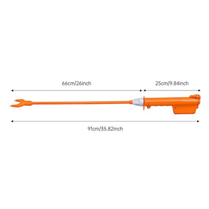 Cattle Prod Stick, 35.82in Rechargeable Waterproof Electric Livestock Prodder with 5000mAh Battery, 3-4h Working Time for Herding Cattle, Pigs, Sheep