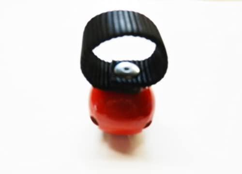 Steel Dog Collar Bell (Bear Bell) - color: Red