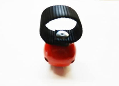 Steel Dog Collar Bell (Bear Bell) - color: Red