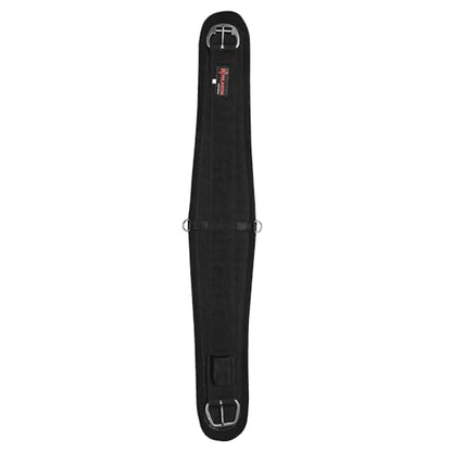 HILASON Western Horse Felt Lined Roper Saddle Cinch Girth Stainless Steel Buckle Black - color: Black, size: 32 In