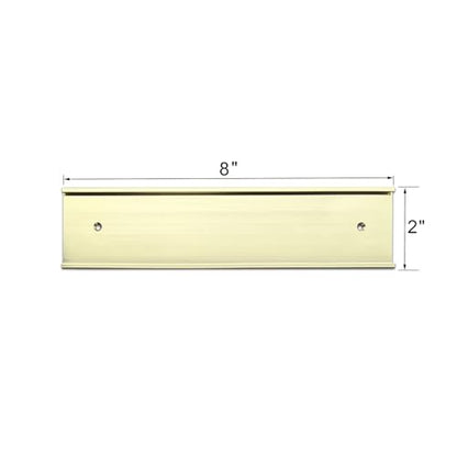 Nameplate Holder Wall or Door 5Pack (Yellow Gold, 2“ - 8”) - color: Yellow Gold