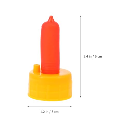 BESTonZON Lamb Feeding Nipples 10 pcs Animal Nursing Bottle Teats for Sheep Goat Piglet and Calf Screw-on Pacifier with Smooth Surface for Farm Animal Feeding