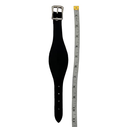 Pair of Leather Stirrup Hobble Straps Adjustable Replacement Straps for Western Saddles with Stainless Steel Buckle Closure - color: Black