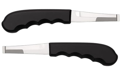 Regular Hoof Knife for Horses – Farrier Tool with Plastic Grip – Hoof Trimming Knife for Equine Care & Veterinary Use (Semi-Wide Blade) - style: Semi-Wide Blade - RH