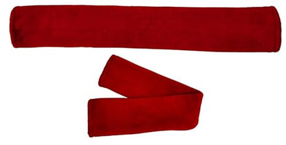 Majestic Ally Mink Fleece Girth/Cinch Cover, Soft Plush for Horse Riding Comfort, Breathable, Moisture-Wicking - color: Red