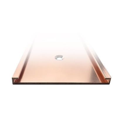 Nameplate Holder Wall or Door 5Pack (Rose Gold, 2“ × 10”) - color: Rose Gold