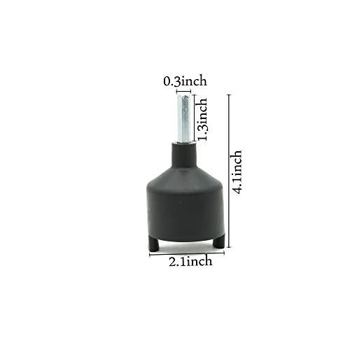 50 Pcs Electric Fence Screw-in Tape Insulators, Black