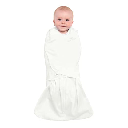 HALO 100% Cotton Sleepsack Swaddle, 3-Way Adjustable Wearable Blanket, TOG 1.5, Cream, Small, 3-6 Months - color: Cream, size: Small (Pack of 1)
