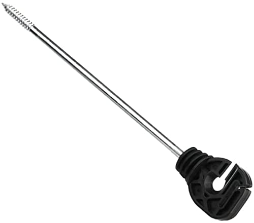 Electric Fencing Premium Stand Off/Long Arm Multi Purpose Insulator for Polywire/Polytape/Rope/Wire PK50 - size: PK50