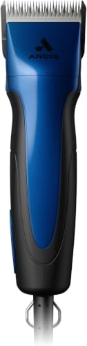 Andis 68520 Excel Professional 5-Speed Detachable Blade Clipper Kit - Animal/Dog Grooming, Rotary Motor, Soft-Grip Anti-Slip Housing, 14-Inch Cord, for All Coats & Breeds, SMC, Blue(Pack of 6) - size: Pack of 6