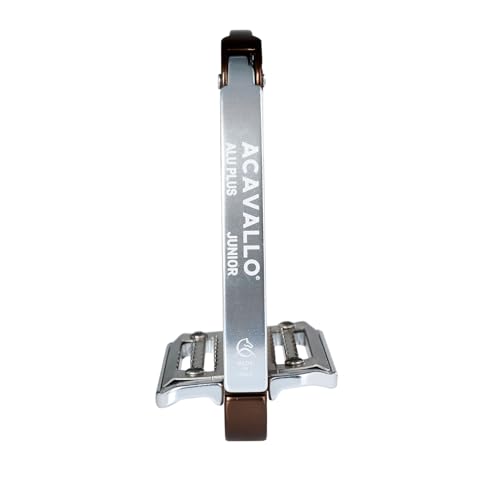 Acavallo Alupro Junior Stirrups, One Size, Black, Set of 2 - color: Brown