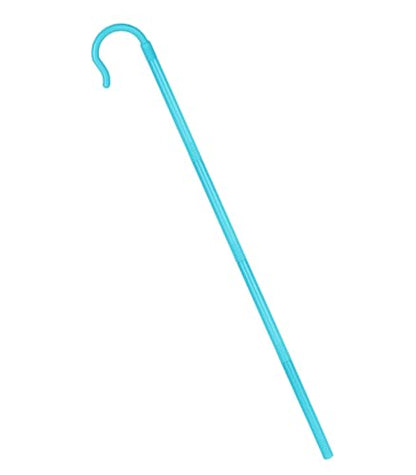 Servllcell Shepherd Staff Prop,Plastic Shepherd Hook Staff Stick Cane Costume Accessory,Halloween Staff Cosplay - color: Blue