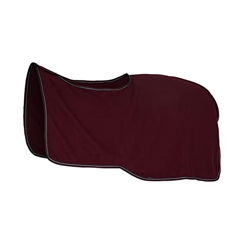 HORZE Kiel Riding Blanket with Fleece - Dark Red - 84 in - color: Dark Red, size: 84 in