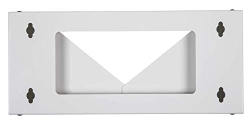 Kenuco 19 Inch Steel Vertical Rack and Wall Mountable Server Rack Mount (White-4U) - color: White-4U